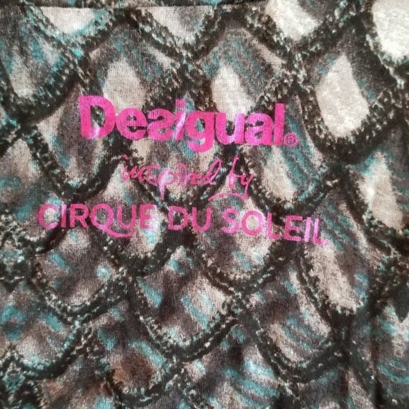 Desigual Cirque du Soleil Skirt, Artsy Pattern Mermaid Wearable Art, Size Small - Picture 8 of 12